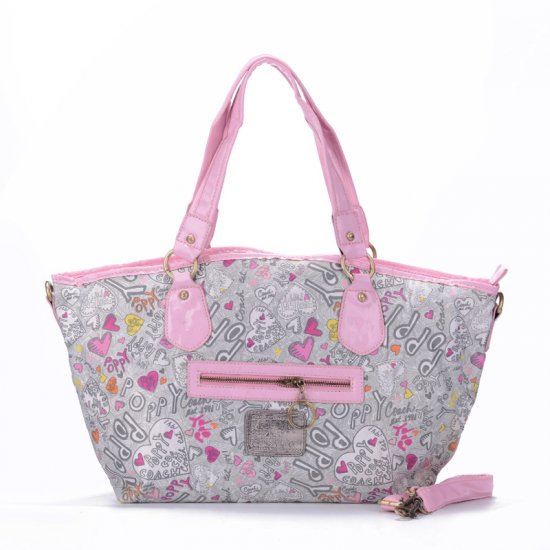 Coach Legacy In Signature Jacquard Medium Pink Grey Totes EWO | Women